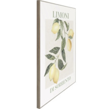 Gerahmtes Bild mit Zitronenmotiv für die Wanddekoration