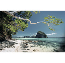 Landschaft mit Strand, Meer und Inseln