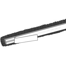 Joint brosse avec ruban adhésif pour l''étanchéité des portes et fenêtres