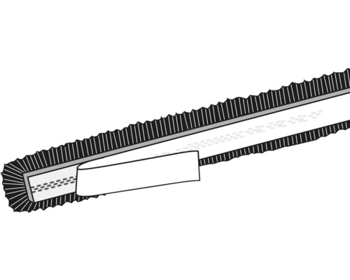 Joint brosse avec ruban adhésif pour l''étanchéité des portes et fenêtres