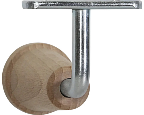 Support de main courante en bois et métal