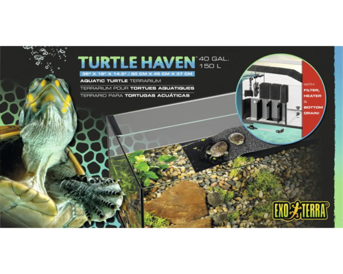 Terrarium aquatique pour tortues, dimensions 90 cm x 45 cm x 37 cm de Exo Terra