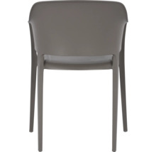 Kunststoffstuhl, Ansicht von hinten