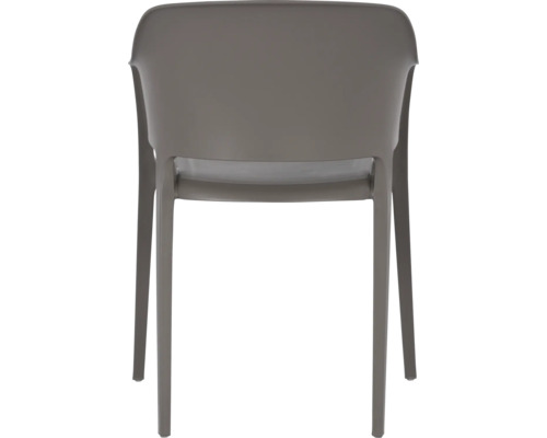 Kunststoffstuhl, Ansicht von hinten