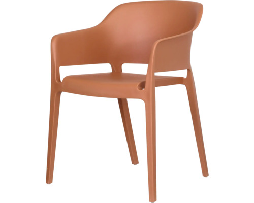 Chaise avec accoudoirs en plastique