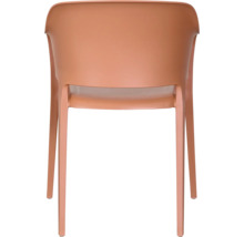 Chaise en plastique, vue arrière