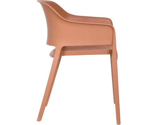 Chaise en plastique avec accoudoirs