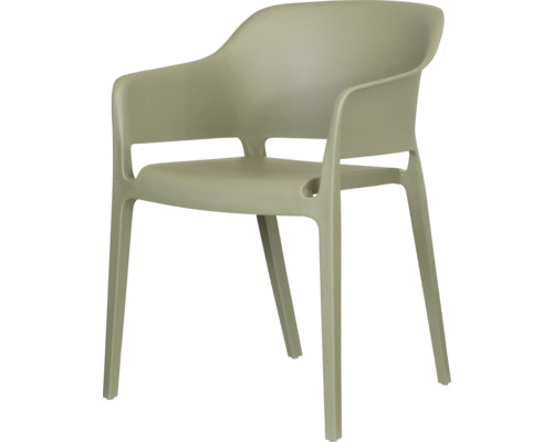 Kunststoffstuhl mit Armlehnen