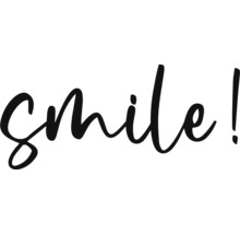 Lettrage sourire