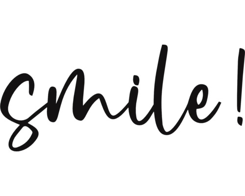 Lettrage sourire