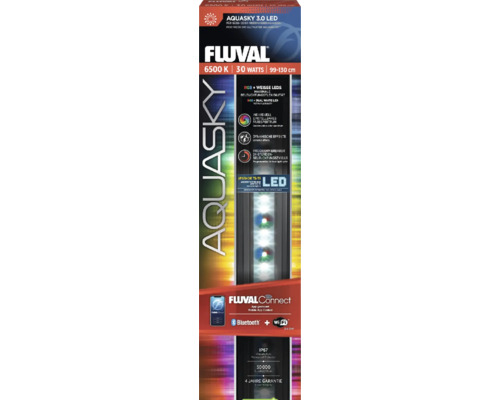 Éclairage d'aquarium Fluval AquaSky LED 3.0 30 W 99 -130 cm commande via l'appli Fluval Aquasky 3.0 LED lampe d''aquarium, 30 watts, 99 à 130 centimètres