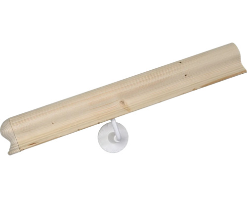 Main courante en bois avec support