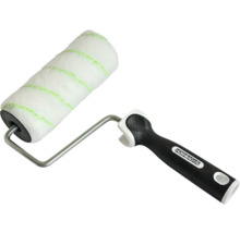 Rouleau de peinture avec manche et motif à rayures