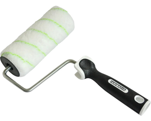 Rouleau de peinture avec manche et motif à rayures