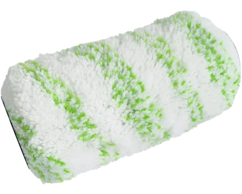 Rouleau de nettoyage avec fibres blanches et vertes