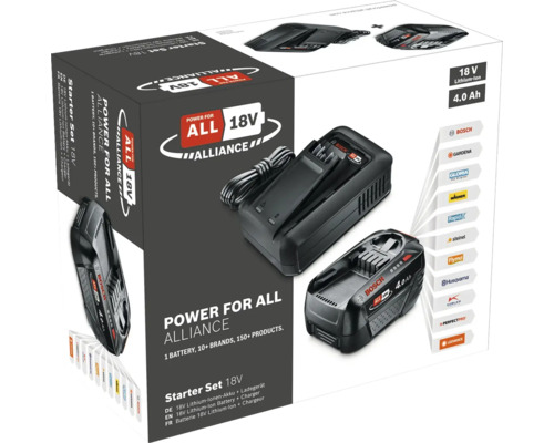 Power for All Alliance 18V Kit de démarrage avec batterie et chargeur