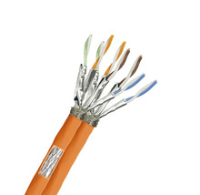 Câble de données CAT 7 Duplex 50 m orange