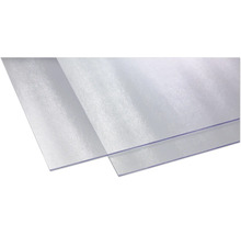 Deux plaques en plastique transparentes