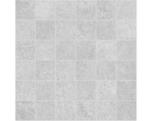 Motif de carreaux avec des carreaux de pierre carrés gris