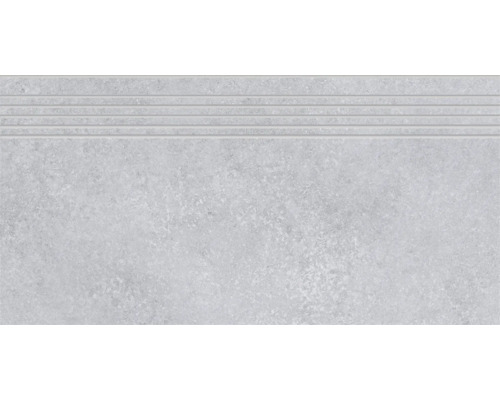 Carreau d''escalier gris avec rainures