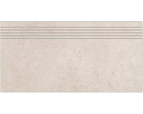 Carreau en céramique avec surface rainurée pour escaliers