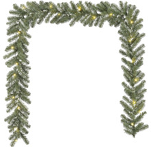 Guirlande de sapin décorative avec éclairage en forme de U