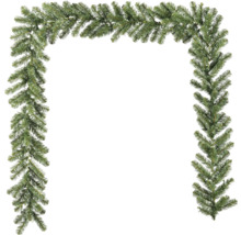 Guirlande de sapin artificielle comme cadre de porte