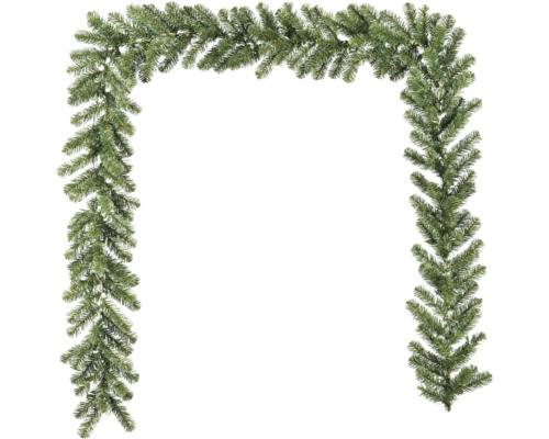 Guirlande de sapin artificielle comme cadre de porte