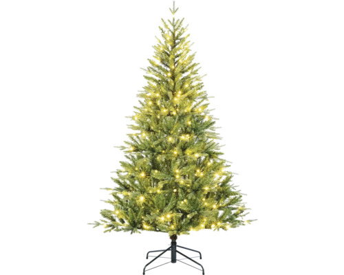 Arbre de Noël artificiel LED Sapin Lafiora Vancouver 230 LED Ø 127 cm H 185 cm Arbre de Noël décoré avec éclairage sur support