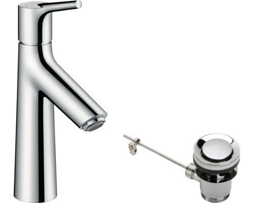 Robinet de lavabo hansgrohe TALIS S 100 avec tige de traction chrome 72020000 Robinet de lavabo avec garniture de vidange