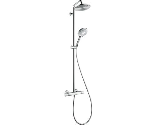Colonne de douche avec thermostat hansgrohe RAINDANCE chrome brillant 27116000 Colonne de douche avec douche de tête et douchette