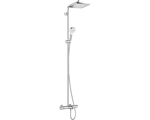 Colonne de douche avec thermostat hansgrohe Crometta chrome brillant 27298000