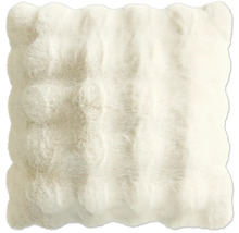 Coussin décoratif avec texture fourrure