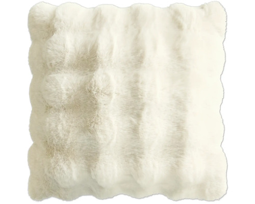 Coussin décoratif avec texture fourrure