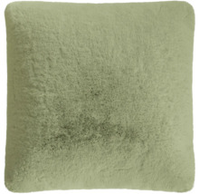 Coussin carré avec texture de fourrure