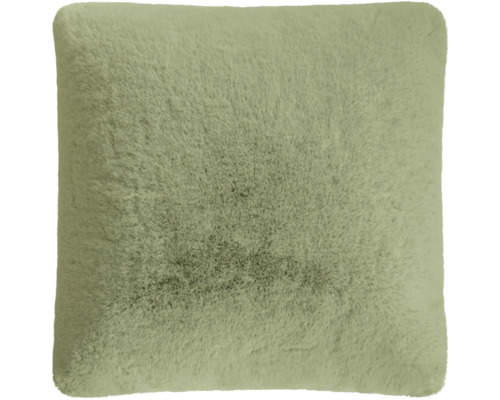 Coussin carré avec texture de fourrure