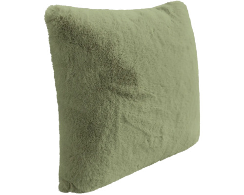 Coussin décoratif carré en fausse fourrure