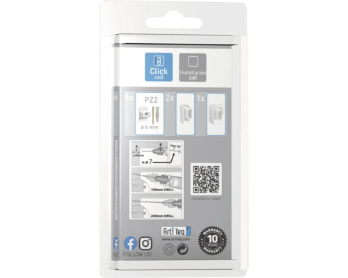 Klick Schiene Installationsset