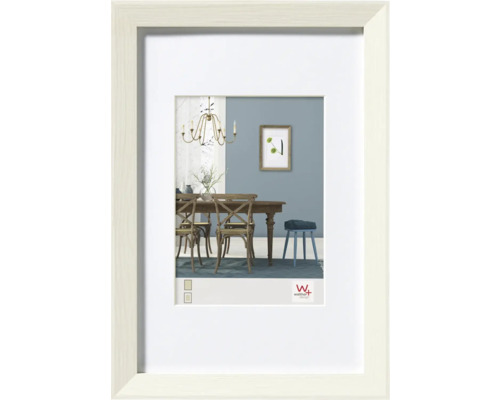 Cadre en bois Fiorito blanc 15x20 cm