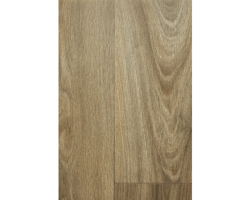Sol PVC MagicTex aspect lames en bois marron foncé lames 20x150 cm largeur 200 cm (au mètre)