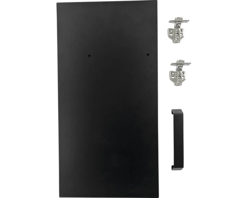 Porte d''armoire avec charnières et poignée