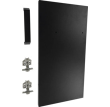 Porte d’armoire avec poignée et charnières