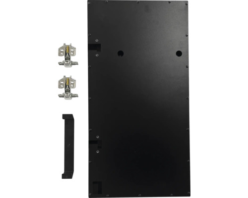 Porte d''armoire avec charnières et poignée