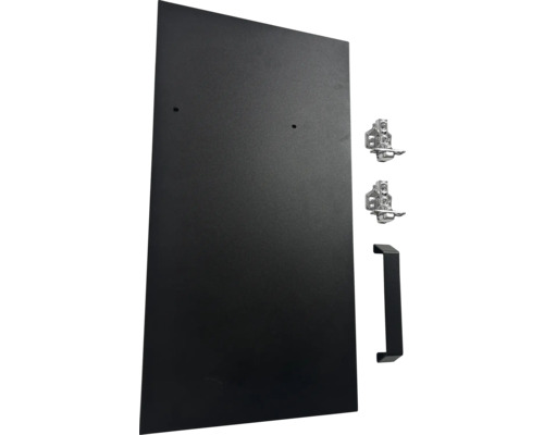 Porte d''armoire avec charnières et poignée