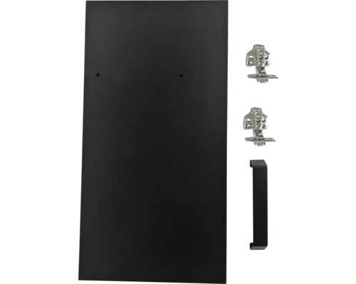 Porte d''armoire avec charnières et poignée