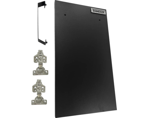 Ensemble d''accessoires d''armoire avec suspension d''armoire, plaque de montage et charnières