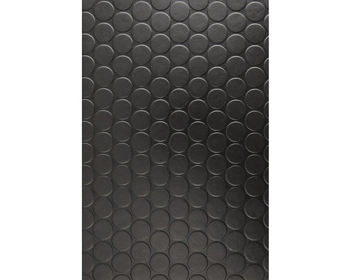 Sol PVC Artifact à picots noir largeur 400 cm (au mètre) Vue détaillée d''un tapis de sol à picots.