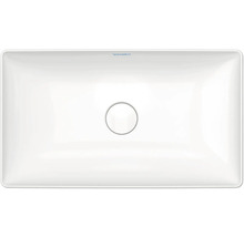 Aufsicht auf ein rechteckiges Waschbecken der Marke Duravit.