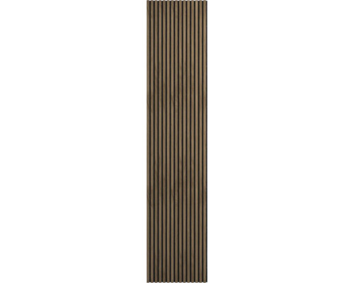 Akustikpaneel aus Holz mit vertikalen Lamellen