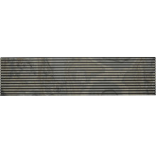 Panneau mural avec lamelles de bois et aspect pierre